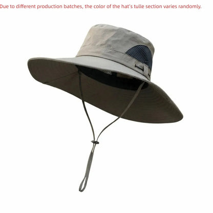 Foldable Large Brim Polyester UV Protection Bucket Hat