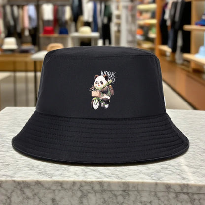 Cute Cycling Giant Panda Bucket Hat