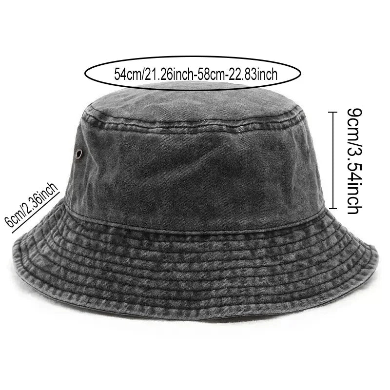 Longhorn Skull Print Vintage Bucket Hat