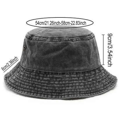 Longhorn Skull Print Vintage Bucket Hat