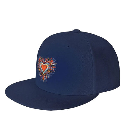 Colorful Heart Snapback Cap