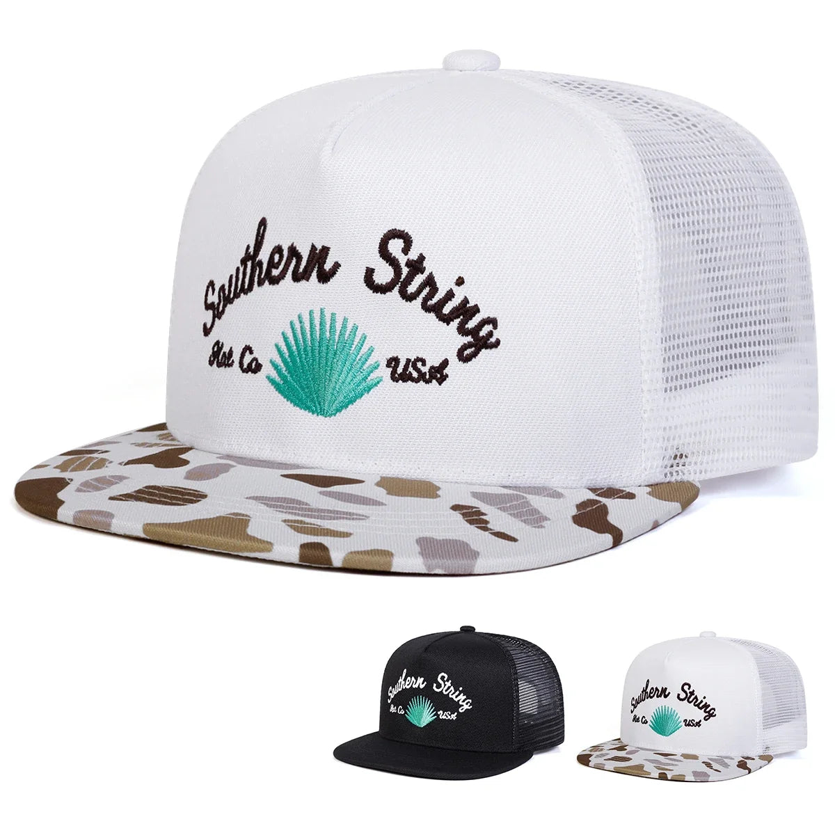Unisex Embroidery Hip- Hop Net Hats Spring Summer Outdoor