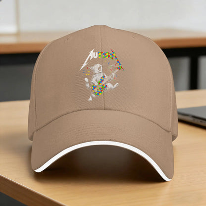 Rocking To A Different Tune Cat Baseball Cap