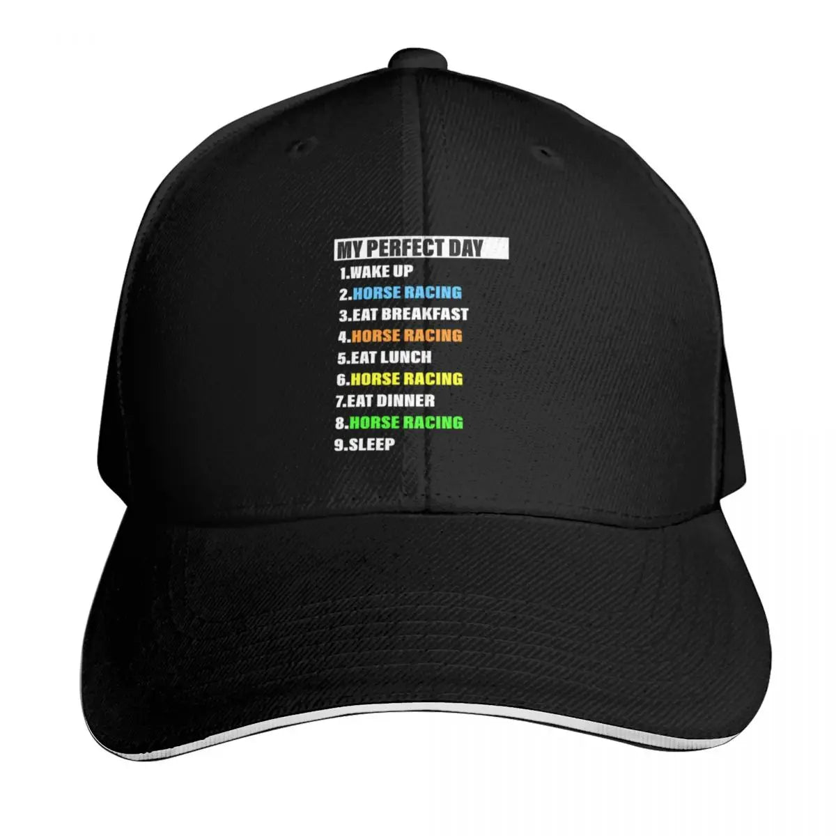 My Perfect Horse Racing Day Baseball Cap