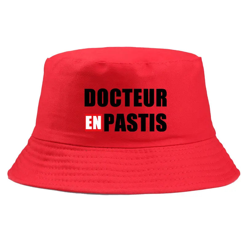 Docteur En Pastis Reversible Funny Bob Bucket Hat