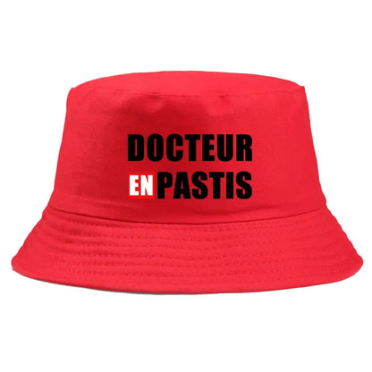Docteur En Pastis Reversible Funny Bob Bucket Hat
