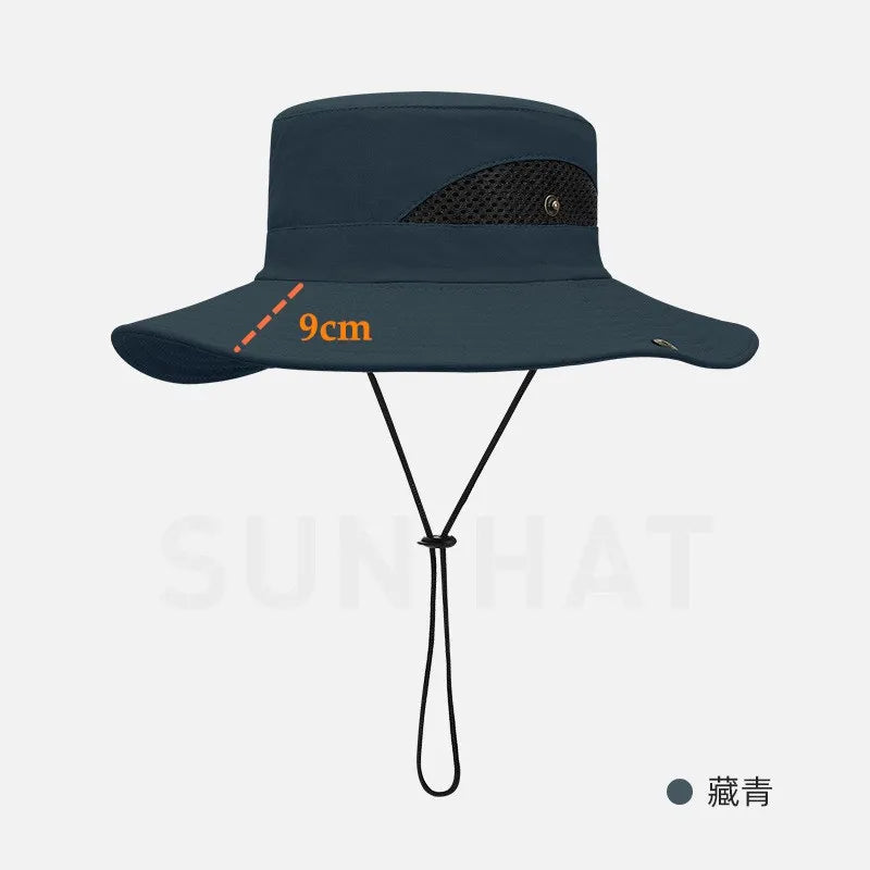 Waterproof Anti-UV Large Brim Bucket Hat