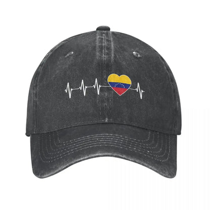 Venezuelan Heartbeat I Love Venezuela Baseball Cap