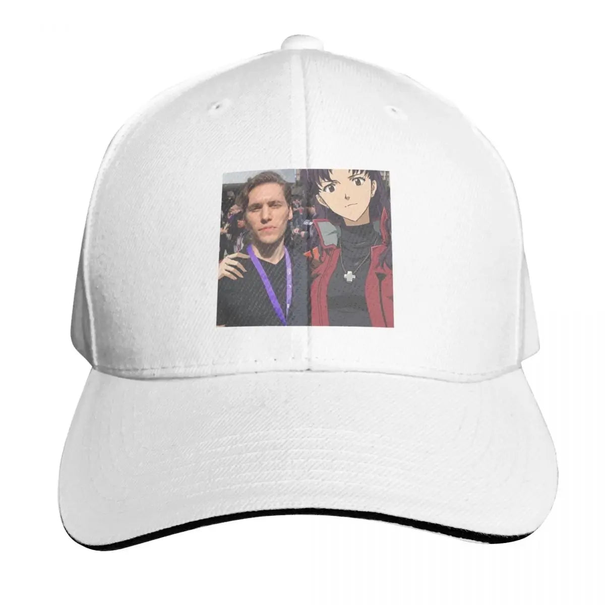 Jerma And Misato Embroidered Vintage Baseball Cap