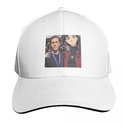 Jerma And Misato Embroidered Vintage Baseball Cap