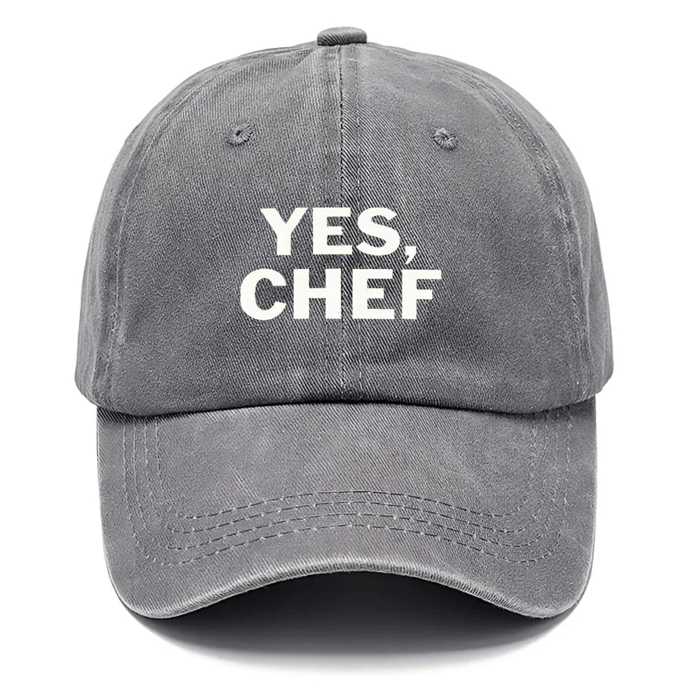Yes Chef Distressed Baseball Cap