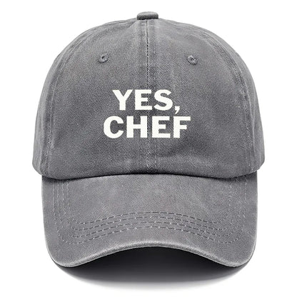 Yes Chef Distressed Baseball Cap