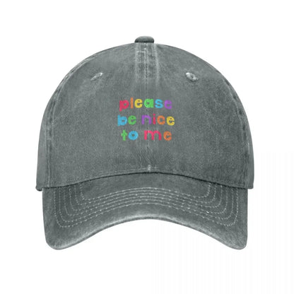 Please Be Nice To Me Western Baseball Cap