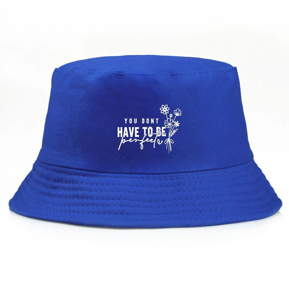 Vintage Floral Print Cotton Fisherman Bucket Hat