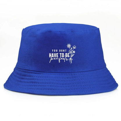 Vintage Floral Print Cotton Fisherman Bucket Hat