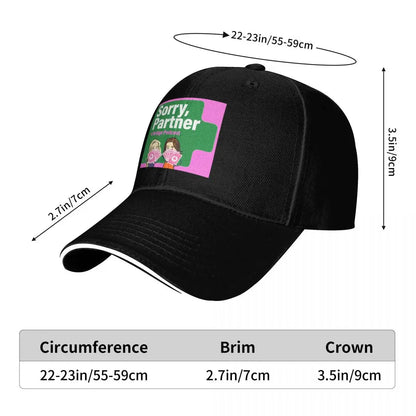 Sorry Partner Vintage Embroidered Baseball Cap