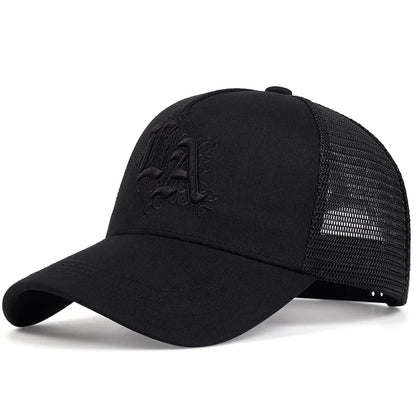Unisex Letter Embroidery Baseball Net Caps