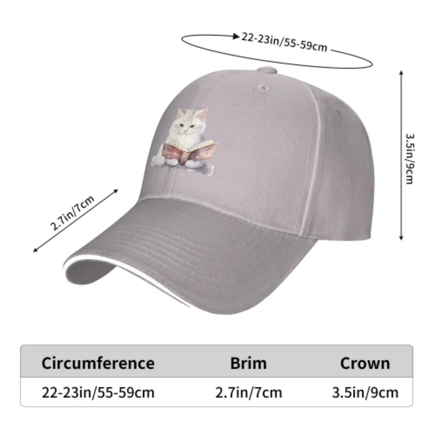 Reading Kitten Baseball Cap