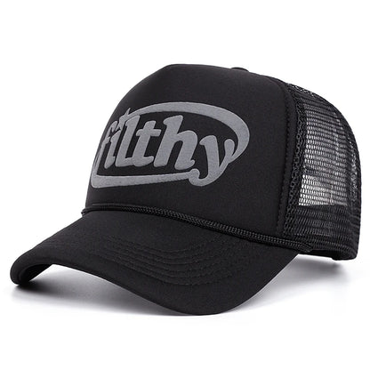 Alphabet Filthy 3D Printing Women Men Baseball Cap