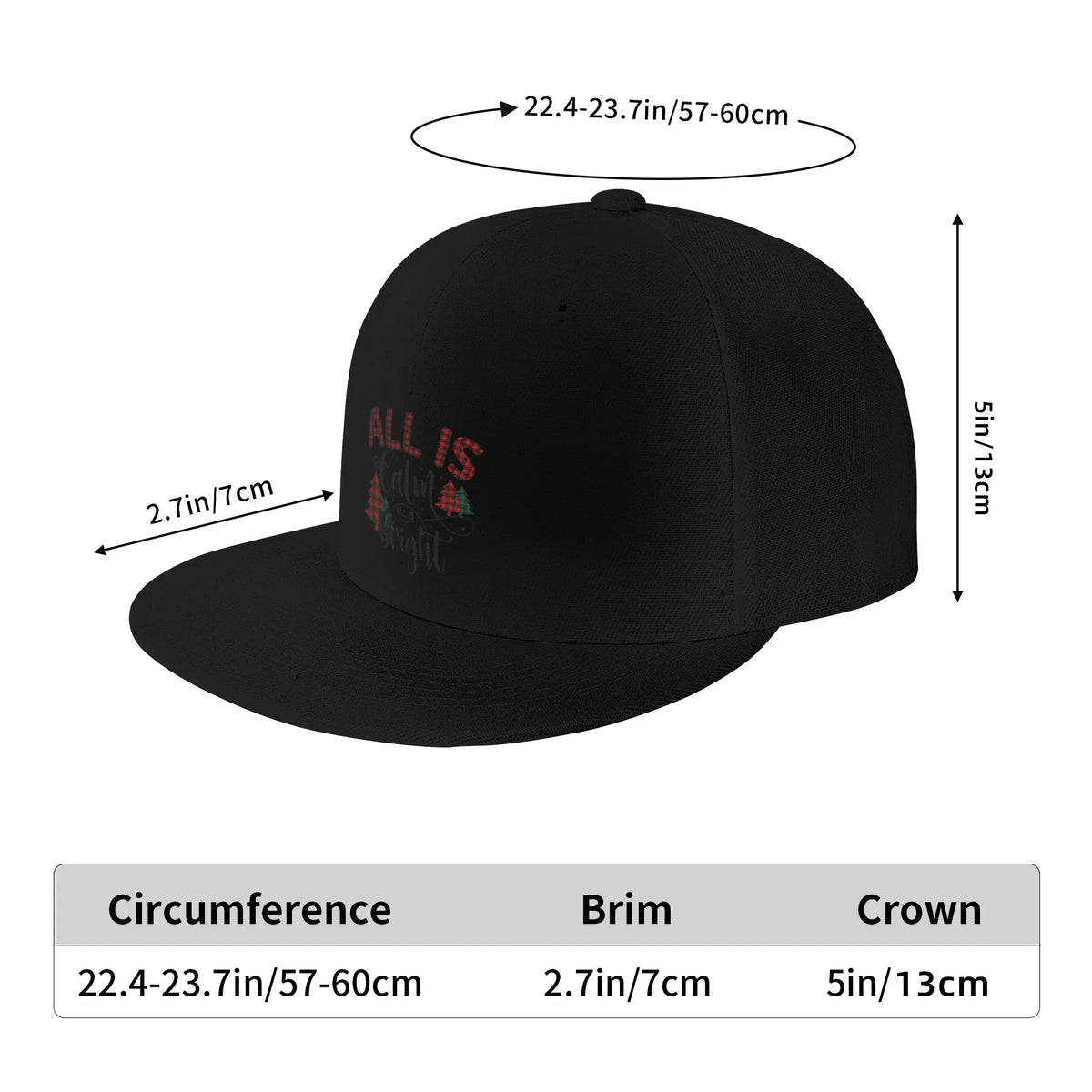 All Is Calm Bright Snapback Cap