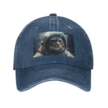 Astronaut Cat Space Baseball Cap