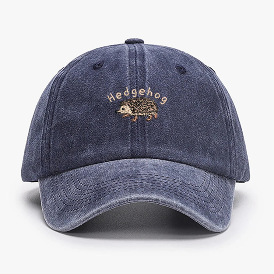 Vintage Embroidered Cotton Trucker Baseball Cap
