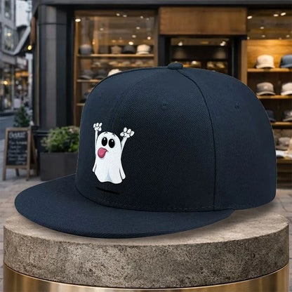 Funny Cartoon Ghost Snapback Cap