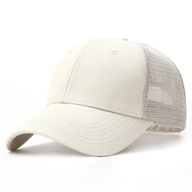 Big Head Man Baseball Caps Summer Mesh Plus