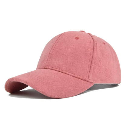Fashion False Suede Baseball Caps For Men Women Autumn Winter Solid Retro Snapback Hip Hop Hat Unisex Street Adjustable Sun Caps