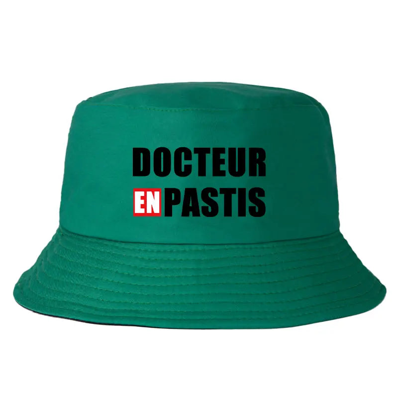 Docteur En Pastis Reversible Funny Bob Bucket Hat