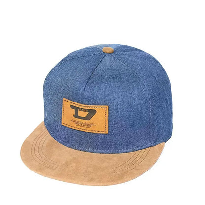 Luxury Unisex Letter Embroidered Flat Brim Snapback Cap