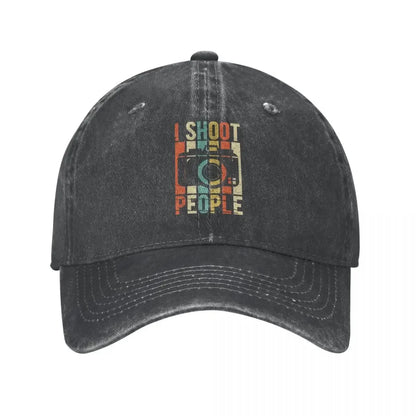 Vintage Photographer Distressed Baseball Cap