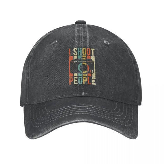 Vintage Photographer Distressed Baseball Cap
