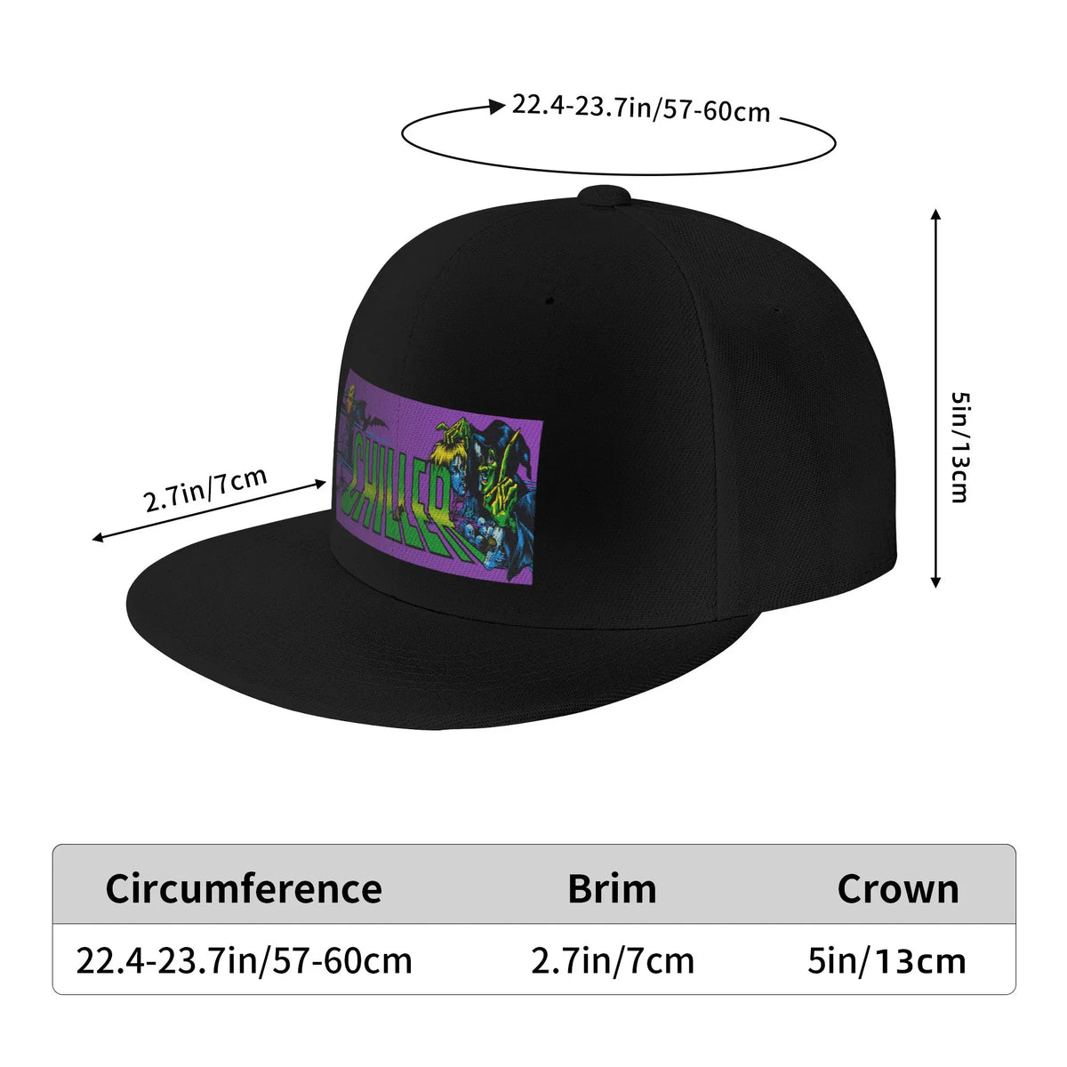 Chiller Retro Arcade Gaming Graphic Snapback Cap