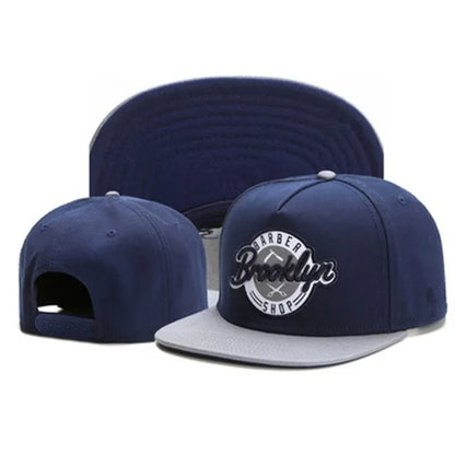 Luxury Flat Top Baseball Cap Adjustable Hip Hop Snapback