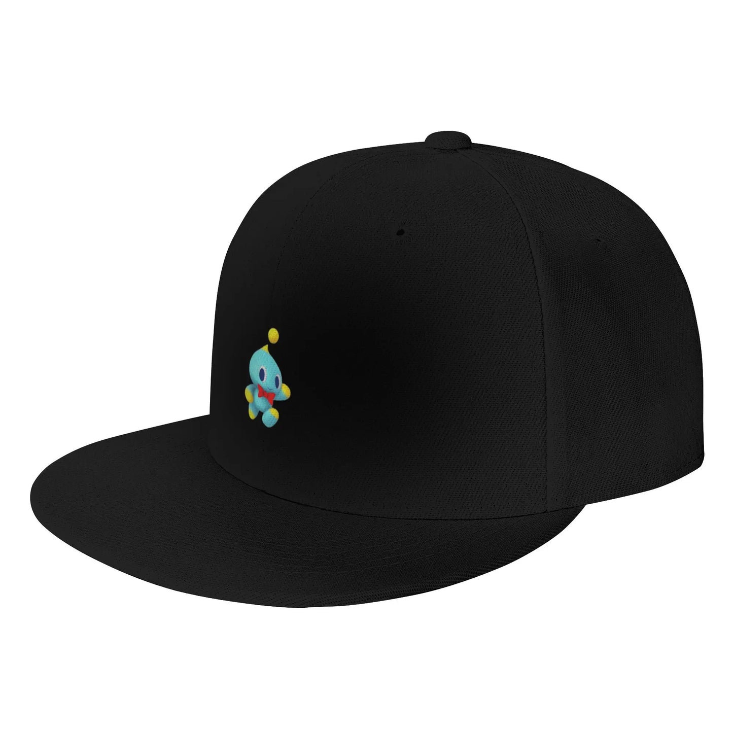 Fashion Chao Sticker Blue Guy Flat Brim Snapback Cap