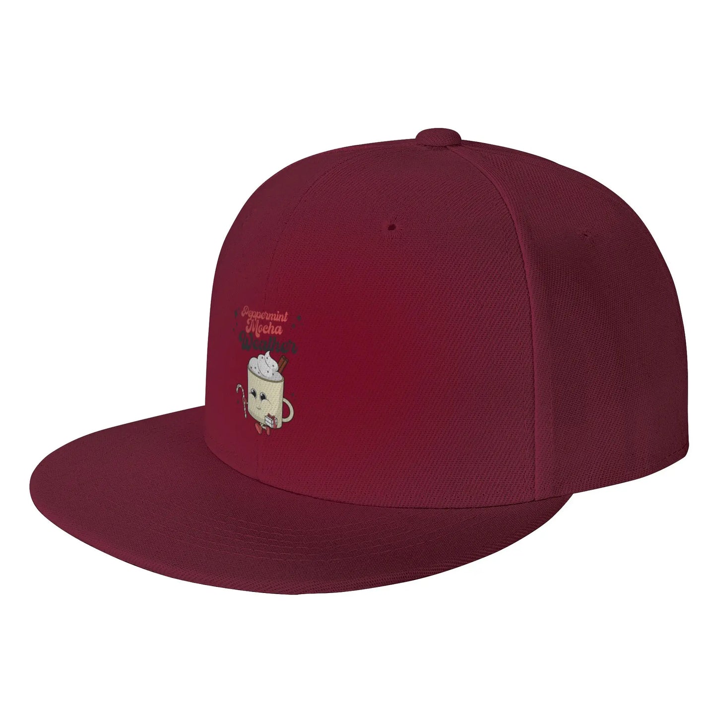 Peppermint Mocha Holiday Snapback Cap