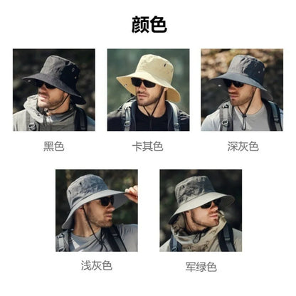 Adjustable UV Protection Wide Brim Hiking Bucket Hat
