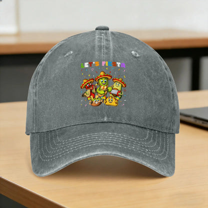 Let's Shirt Party Fiesta Washed Baseball Cap