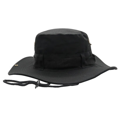 Adjustable Drawstring Large Brim Outdoor Bucket Hat