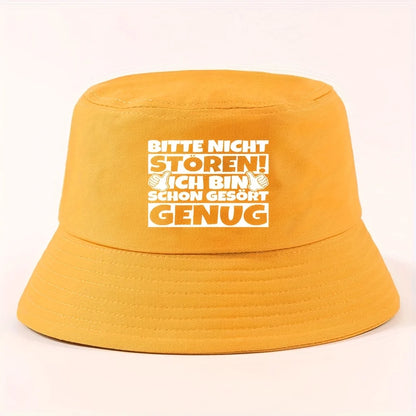 Thumbs Text Bold Packable Bucket Hat