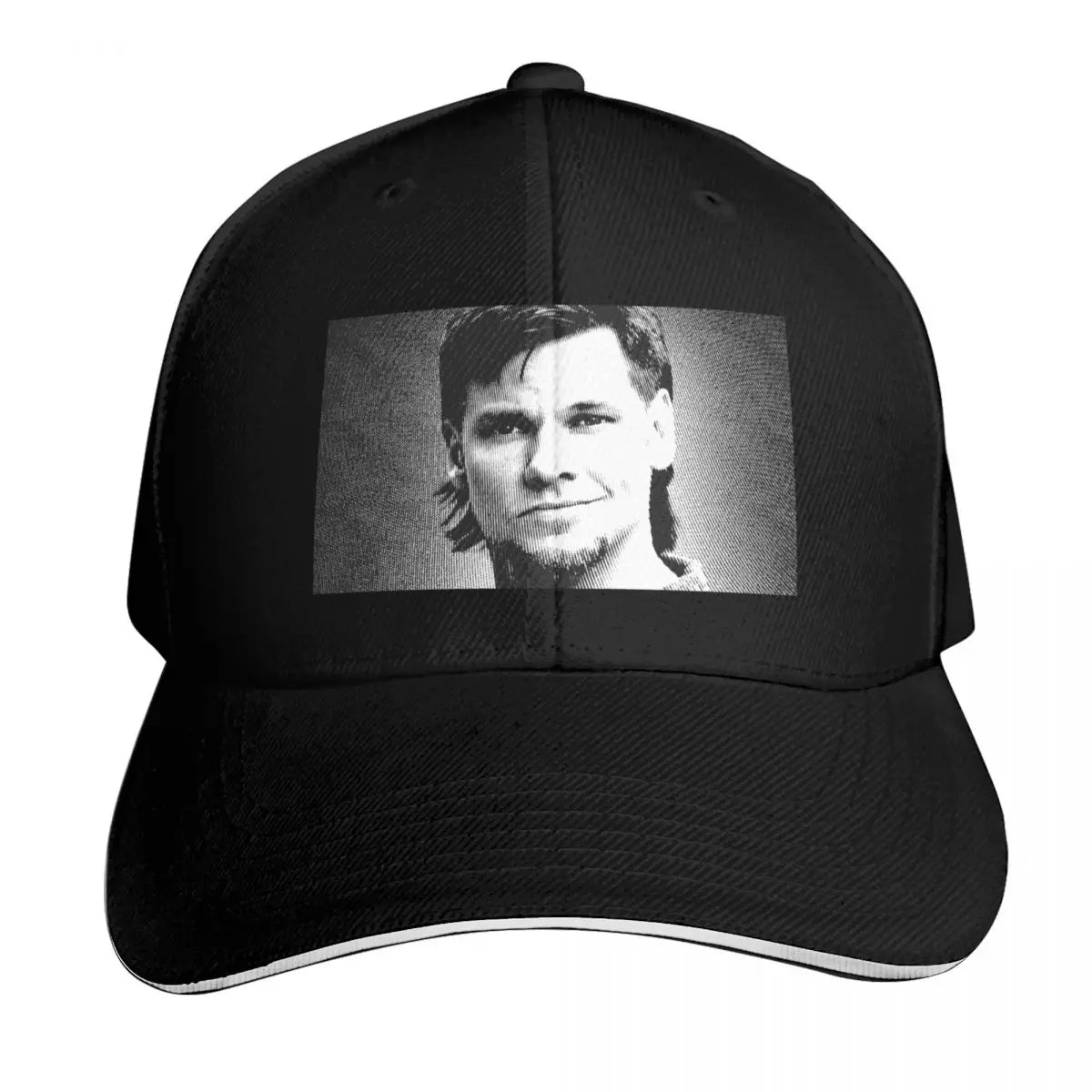 Theo Von Vintage Linocut Portrait Baseball Cap