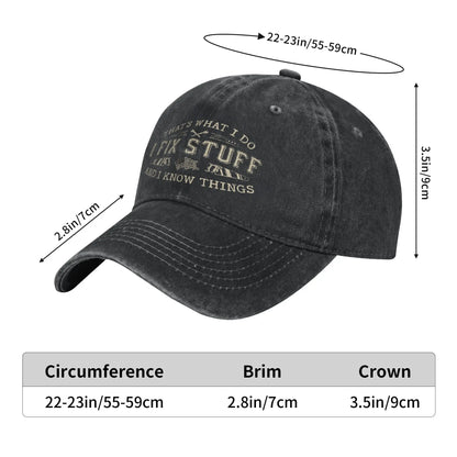 Funny Fix Stuff Baseball Cap