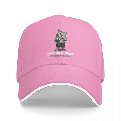 Melanoma Warrior Fearless Baseball Cap Design