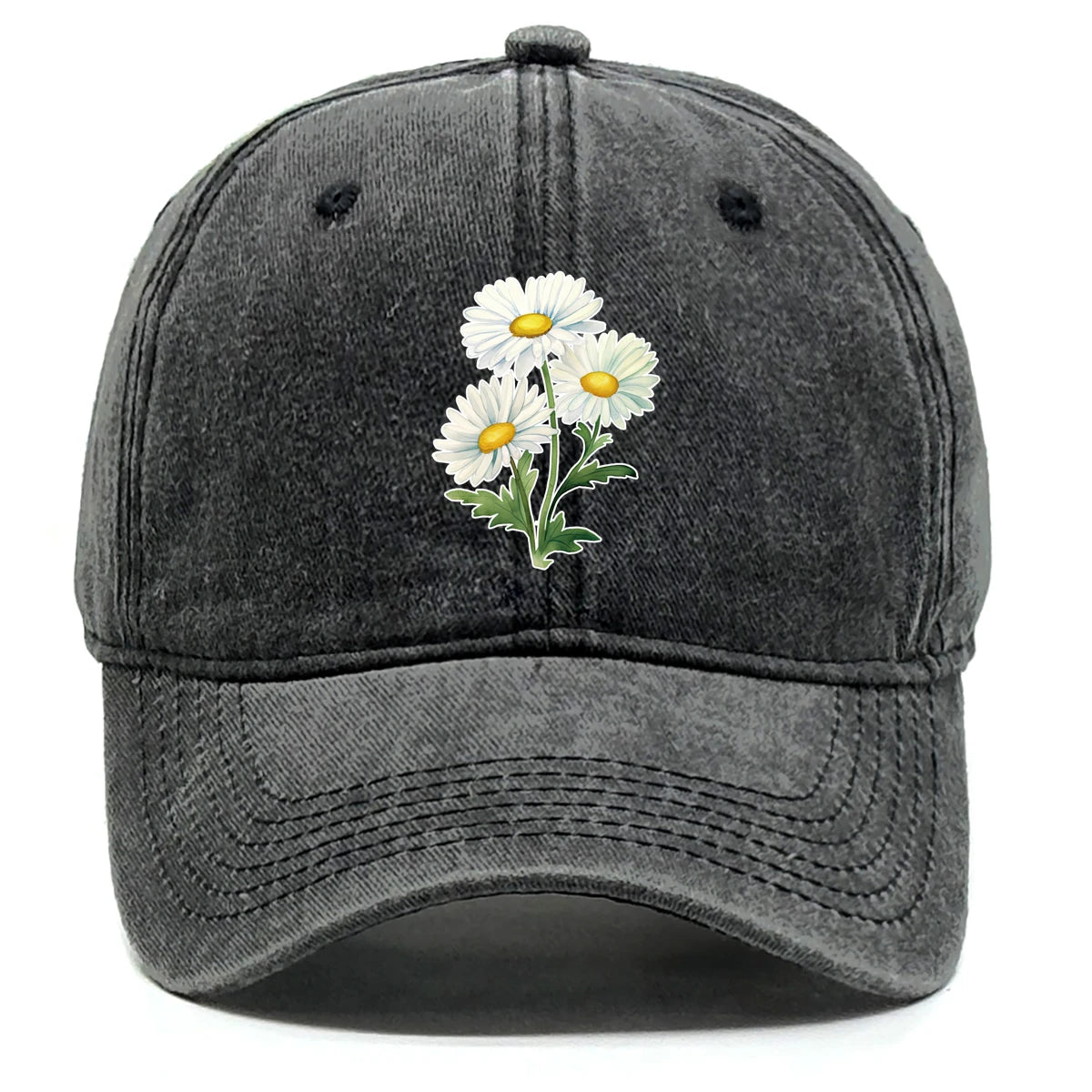 Adjustable Summer Cap For Women Men Flower Baseball Cap