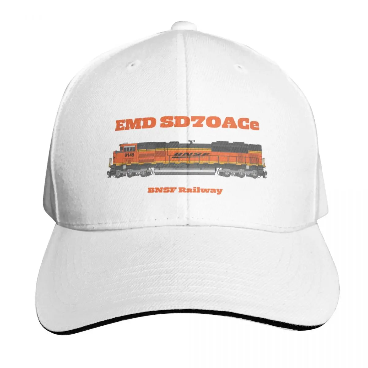 BNSF EMD SD70ACe Drawings Cotton Twill Baseball Cap