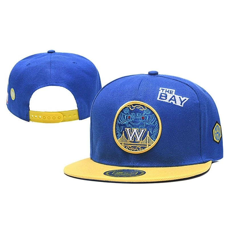Adjustable Flat Brim Hip-Hop Basketball Snapback Cap