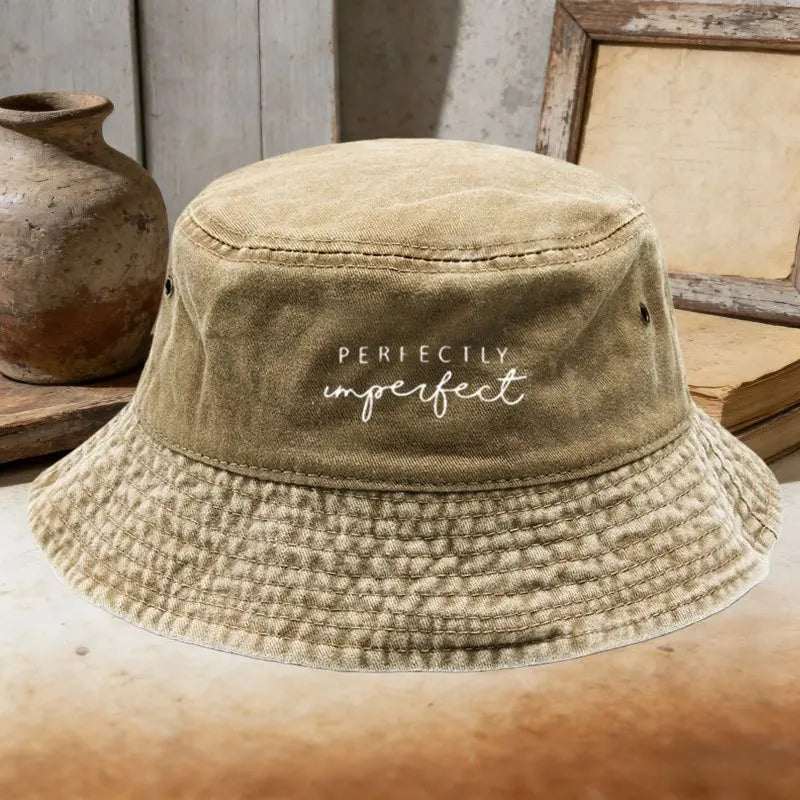 Perfectly Imperfect Washed Bucket Hat