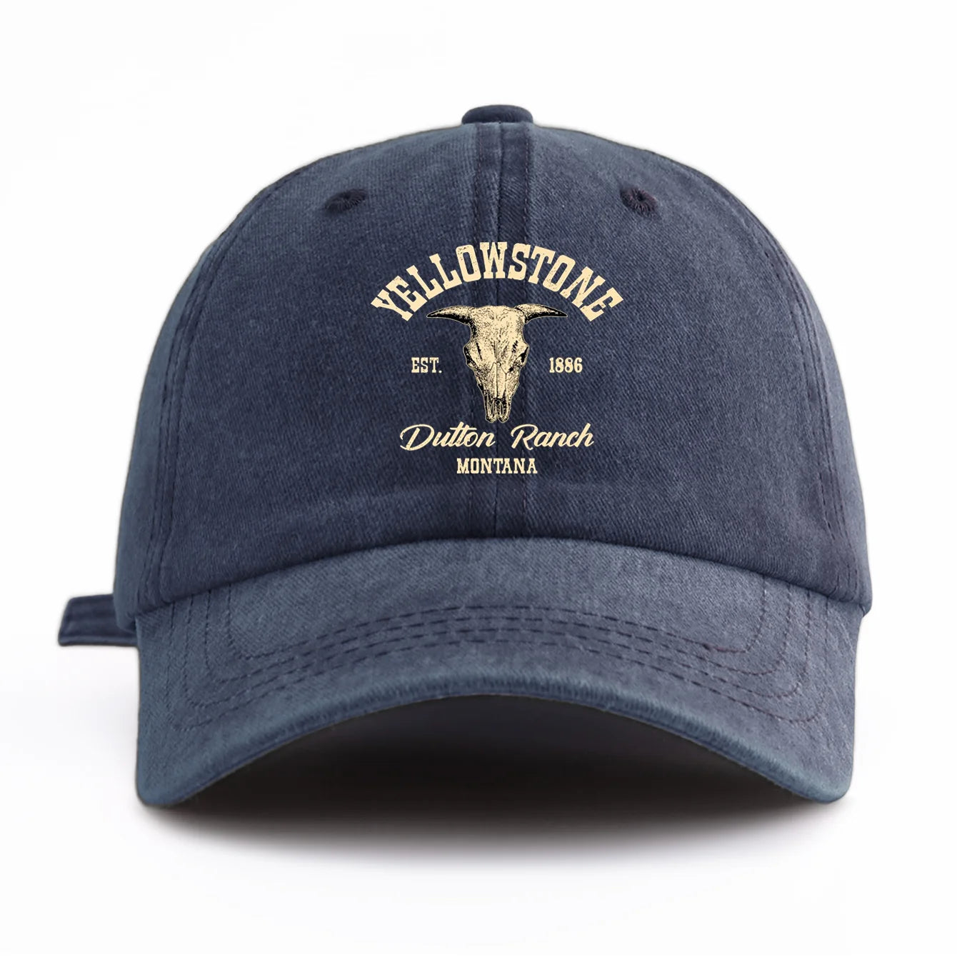 Yellowstone Print Washed Baseball Cap