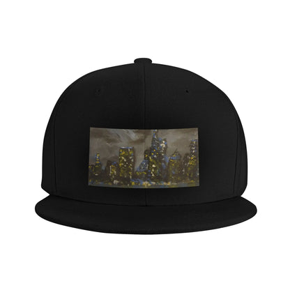 City Night River Denim Snapback Cap